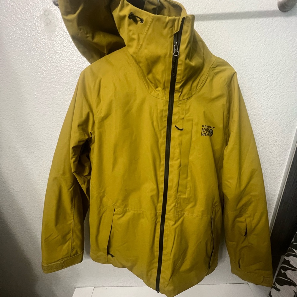 Mustard Yellow Mountain Hardware Ski jacket